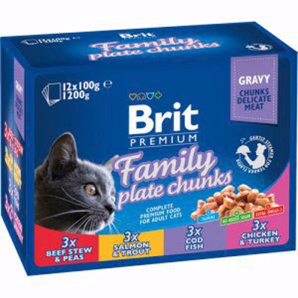 Brit Premium Pouches Family Plate 12x100 gr.