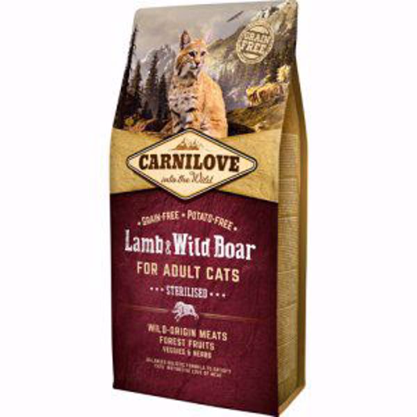 Carnilove Lam & Vildsvin t/Sterili. Katte 6 kg.