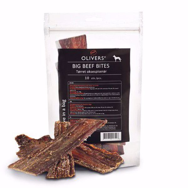 Olivers Big Beef Bites 10 stk. 100 gr.