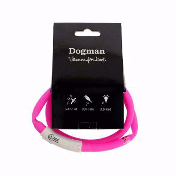 LED Lysbånd silikone rosa
