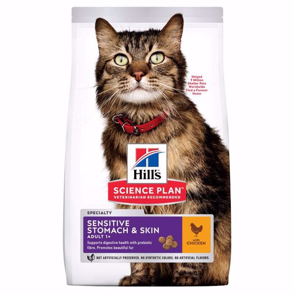Hills SP til katte med sensitiv mave/pels 7 kg.