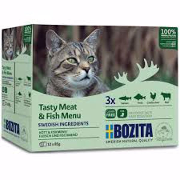 BOZITA Kød Fisk i Gele 12x85 gr.